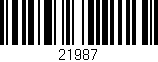 Código de barras (EAN, GTIN, SKU, ISBN): '21987'