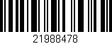 Código de barras (EAN, GTIN, SKU, ISBN): '21988478'