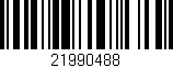 Código de barras (EAN, GTIN, SKU, ISBN): '21990488'