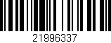 Código de barras (EAN, GTIN, SKU, ISBN): '21996337'