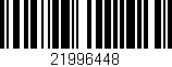 Código de barras (EAN, GTIN, SKU, ISBN): '21996448'