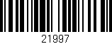 Código de barras (EAN, GTIN, SKU, ISBN): '21997'