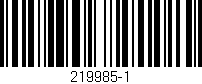Código de barras (EAN, GTIN, SKU, ISBN): '219985-1'
