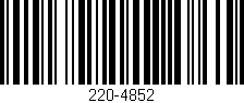 Código de barras (EAN, GTIN, SKU, ISBN): '220-4852'