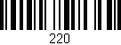 Código de barras (EAN, GTIN, SKU, ISBN): '220'