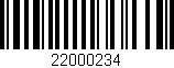 Código de barras (EAN, GTIN, SKU, ISBN): '22000234'