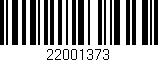 Código de barras (EAN, GTIN, SKU, ISBN): '22001373'