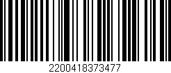 Código de barras (EAN, GTIN, SKU, ISBN): '2200418373477'