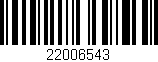 Código de barras (EAN, GTIN, SKU, ISBN): '22006543'