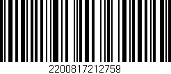 Código de barras (EAN, GTIN, SKU, ISBN): '2200817212759'