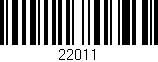 Código de barras (EAN, GTIN, SKU, ISBN): '22011'