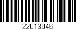 Código de barras (EAN, GTIN, SKU, ISBN): '22013046'
