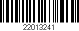 Código de barras (EAN, GTIN, SKU, ISBN): '22013241'