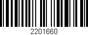 Código de barras (EAN, GTIN, SKU, ISBN): '2201660'