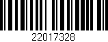Código de barras (EAN, GTIN, SKU, ISBN): '22017328'