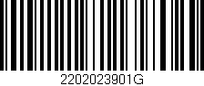 Código de barras (EAN, GTIN, SKU, ISBN): '2202023901G'