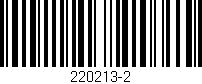 Código de barras (EAN, GTIN, SKU, ISBN): '220213-2'