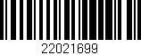 Código de barras (EAN, GTIN, SKU, ISBN): '22021699'