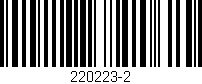 Código de barras (EAN, GTIN, SKU, ISBN): '220223-2'