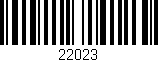Código de barras (EAN, GTIN, SKU, ISBN): '22023'