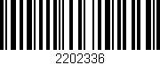 Código de barras (EAN, GTIN, SKU, ISBN): '2202336'