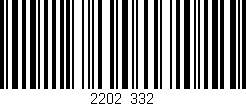 Código de barras (EAN, GTIN, SKU, ISBN): '2202/332'
