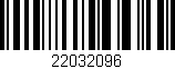 Código de barras (EAN, GTIN, SKU, ISBN): '22032096'