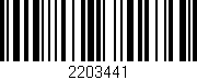Código de barras (EAN, GTIN, SKU, ISBN): '2203441'