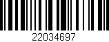 Código de barras (EAN, GTIN, SKU, ISBN): '22034697'