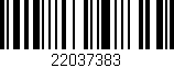 Código de barras (EAN, GTIN, SKU, ISBN): '22037383'