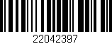 Código de barras (EAN, GTIN, SKU, ISBN): '22042397'