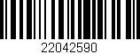 Código de barras (EAN, GTIN, SKU, ISBN): '22042590'