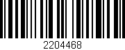 Código de barras (EAN, GTIN, SKU, ISBN): '2204468'