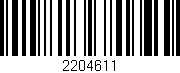 Código de barras (EAN, GTIN, SKU, ISBN): '2204611'