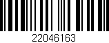 Código de barras (EAN, GTIN, SKU, ISBN): '22046163'