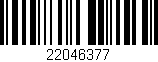 Código de barras (EAN, GTIN, SKU, ISBN): '22046377'