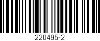 Código de barras (EAN, GTIN, SKU, ISBN): '220495-2'