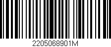 Código de barras (EAN, GTIN, SKU, ISBN): '2205068901M'