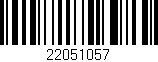 Código de barras (EAN, GTIN, SKU, ISBN): '22051057'