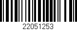 Código de barras (EAN, GTIN, SKU, ISBN): '22051253'