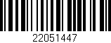 Código de barras (EAN, GTIN, SKU, ISBN): '22051447'