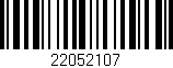 Código de barras (EAN, GTIN, SKU, ISBN): '22052107'