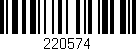 Código de barras (EAN, GTIN, SKU, ISBN): '220574'