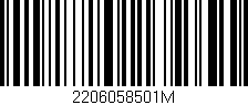 Código de barras (EAN, GTIN, SKU, ISBN): '2206058501M'