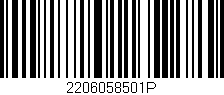 Código de barras (EAN, GTIN, SKU, ISBN): '2206058501P'