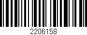 Código de barras (EAN, GTIN, SKU, ISBN): '2206158'