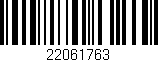Código de barras (EAN, GTIN, SKU, ISBN): '22061763'