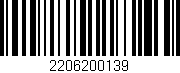 Código de barras (EAN, GTIN, SKU, ISBN): '2206200139'