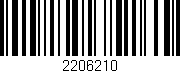 Código de barras (EAN, GTIN, SKU, ISBN): '2206210'