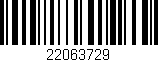 Código de barras (EAN, GTIN, SKU, ISBN): '22063729'